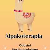 Beige Simple Illustration Happy Birthday Greeting Card With Cute Alpaca Invitation - 1